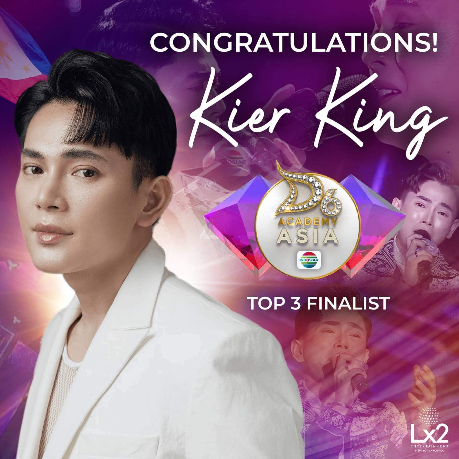 Philippines Kier King successfully entered Indonesia’s Dangdut Academy (D’Academy) Asia 6 Road To Grand Final Round